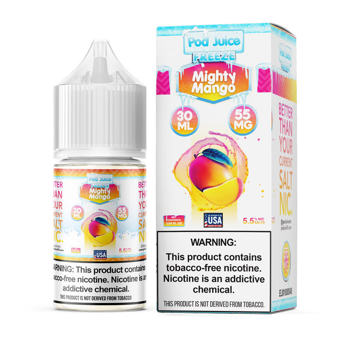 non salt nic vape juice Pod TFN - Mighty Mango Freeze THC-A Liquid Diamonds Flavour:Spanish Cream PAX PLUS Dry Herb