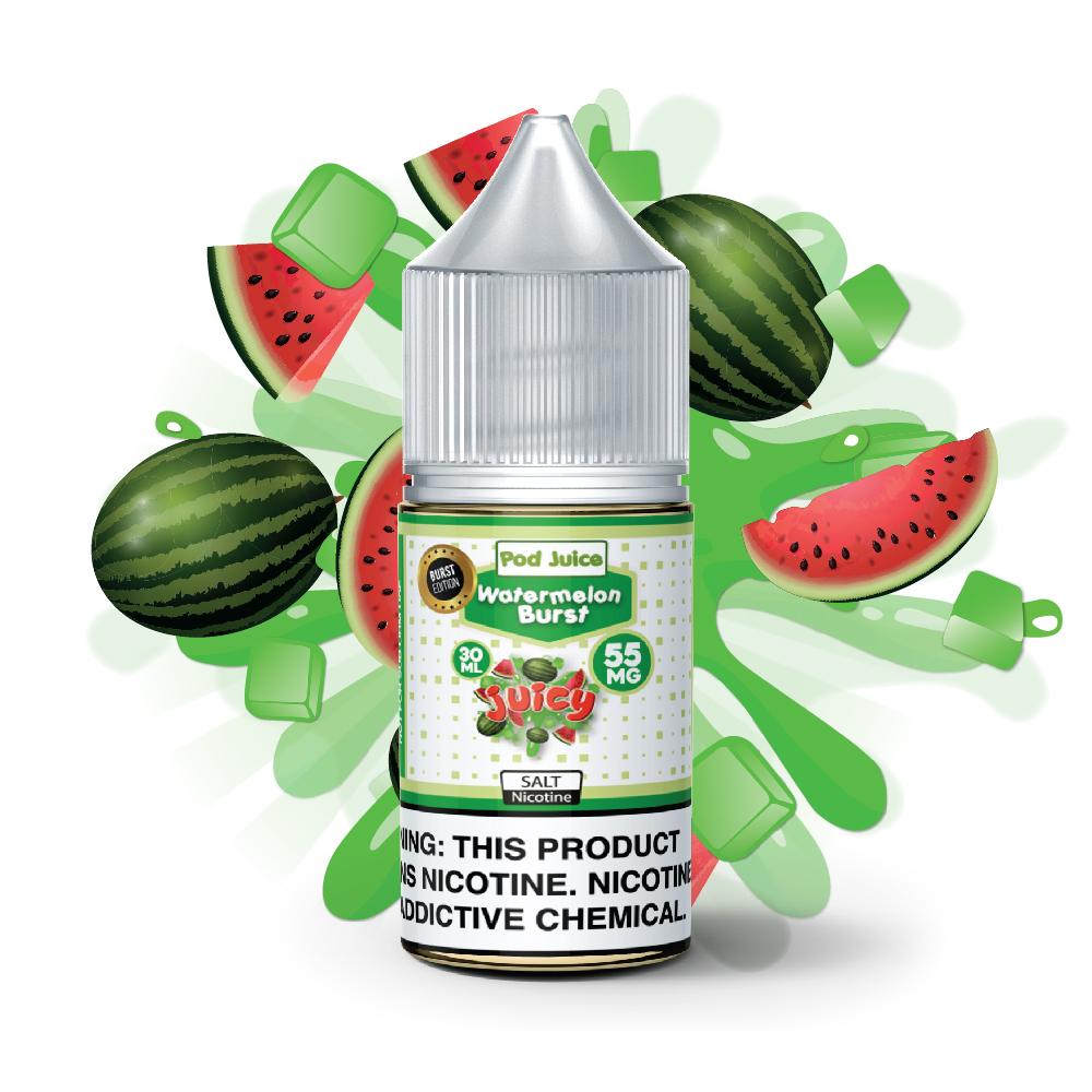 vape juice watermelon Pod TFN Salt Nic - Burst | 30ml Strength:5% [8-Pack] customize RAZ VUE 50K Disposable Juice Head Watermelon Lime