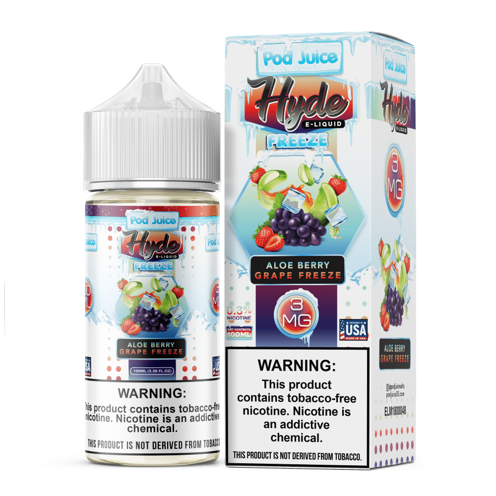 Pod Juice Freebase Nicotine - Aloe Berry Grape Freeze