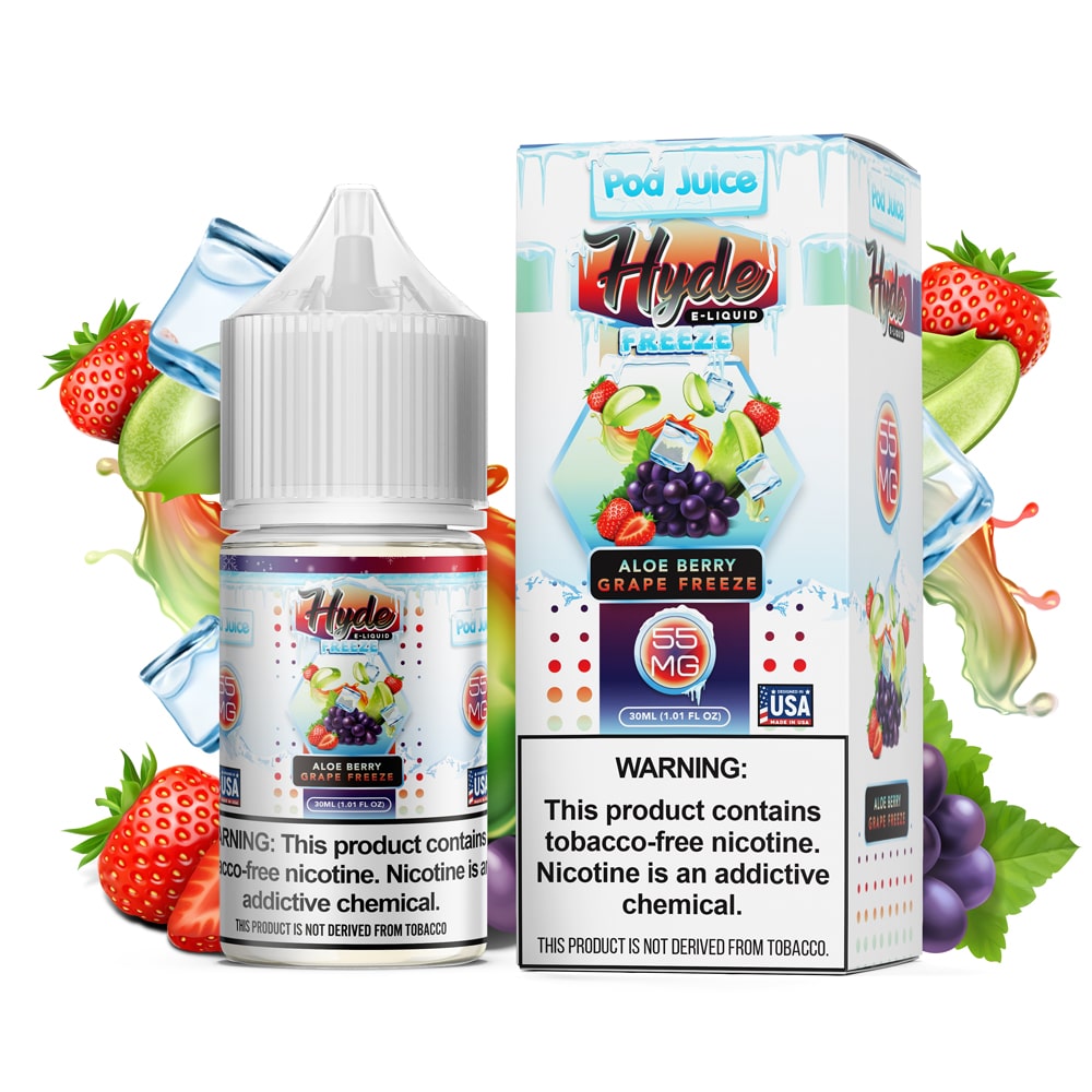 POD JUICE X HYDE SALT NIC ALOE BERRY GRAPE FREEZE | PRICE POINT NY