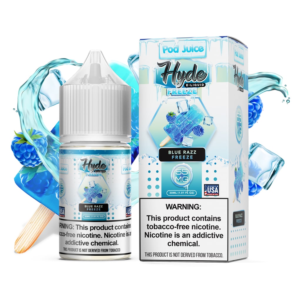 Pod Juice x Hyde TFN Salt Nic - Blue Razz Freeze