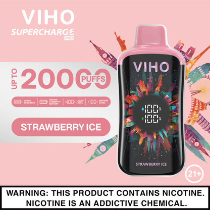 VIHO Supercharge 20k Pro - Strawberry Ice