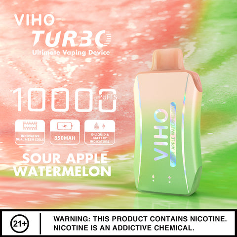 VIHO Turbo 10k - Sour Apple Watermelon