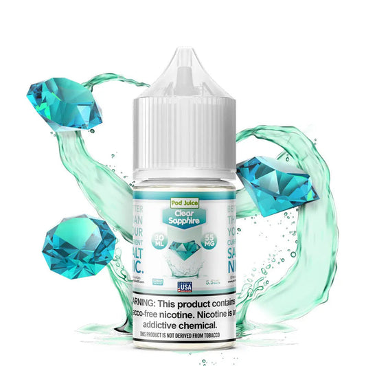 Pod Juice TFN Salt Nic - Clear Sapphire | 30ml