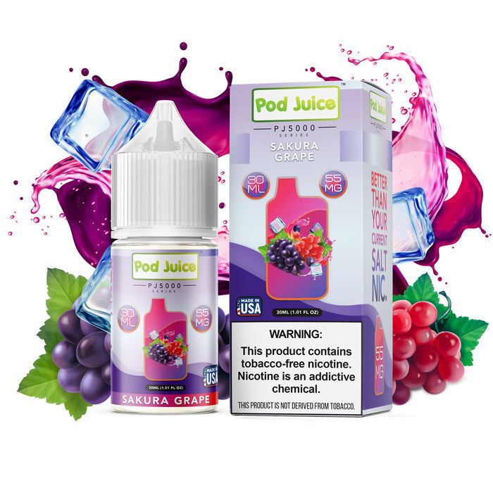 Pod Juice PJ5000 - Sakura Grape | 30ml