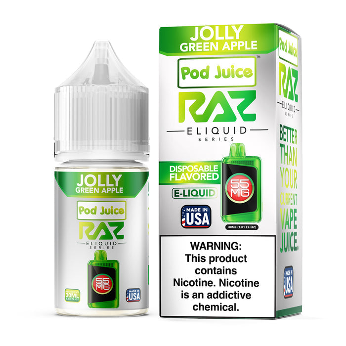 RAZ x Pod Juice - Jolly Green Apple | 30ml