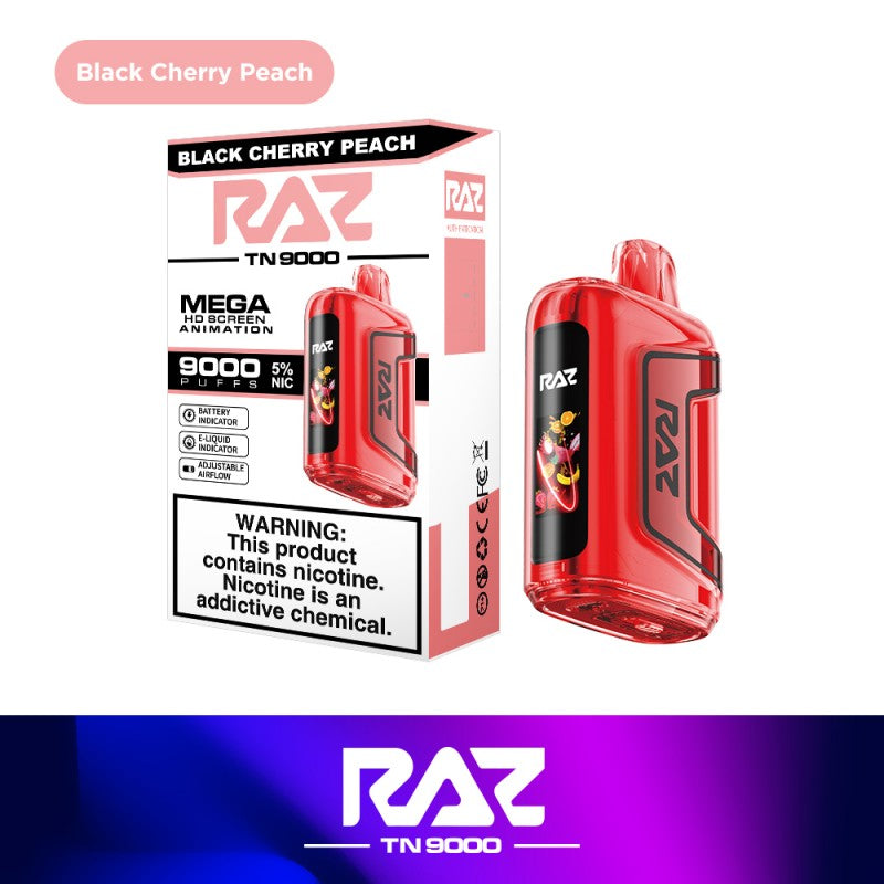 RAZ TN9000 - Black Cherry Peach | America's No.1 Online Vape Shop ...