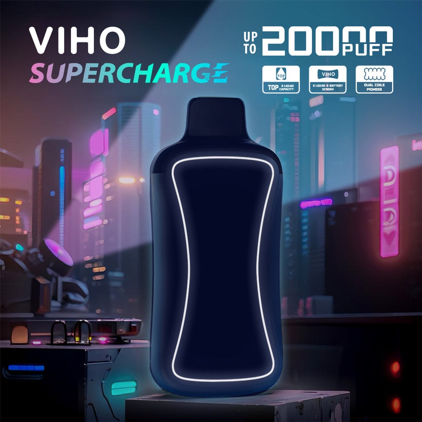 VIHO Supercharge 20k - Peach Mango Watermelon