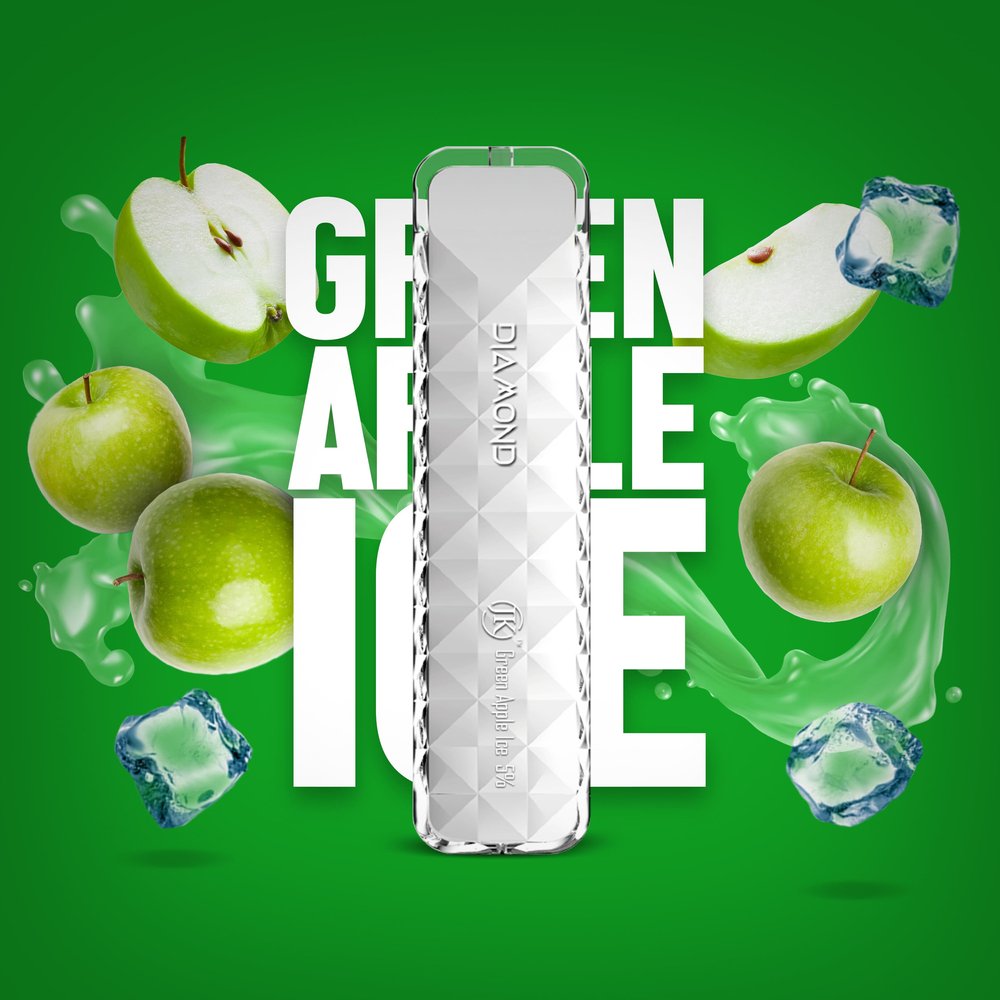 AIR BAR DIAMOND GREEN APPLE ICE